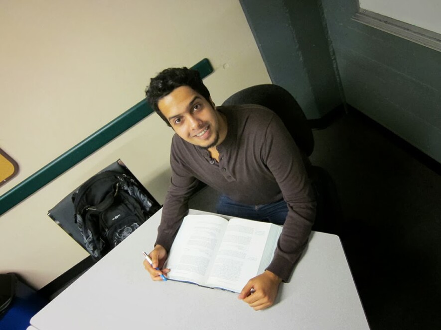 Turki Faez Al Souhayni prepares for the new school year | Photo by Joseph Mark Switzer  