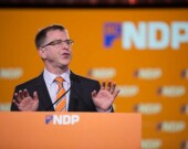 Adrian Dix on election night. | Photo courtesy of BCNDP, Flickr  