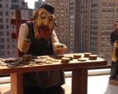Deux figurines antisémites du film Les Juifs et l'argent. | Photo de Filmoption International  