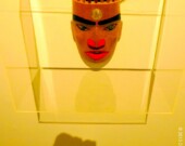 Rande Cook, Vatican Mask, 2010. Ceder acrylic paint. | Courtesy of the artist.  
