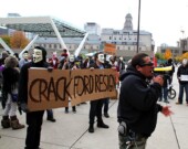A protest against Rob Ford in front of Toronto city hall. | Photo by Joseph Morris, Flickr  