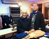 Bill Wong with his son Steven Wong at their Modernize Tailors shop. | Photo by Sonja Grgar  