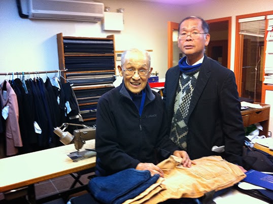 Bill Wong with his son Steven Wong at their Modernize Tailors shop. | Photo by Sonja Grgar  