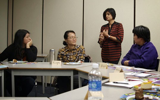 Karen George addresses the group. | Photo by Simon Yee  