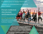 Affiche pour la Forum nationale des jeunes ambassadeurs|Photo de la Français pour l'avenir  
