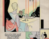Menu du Empress of Russia, 1930.  