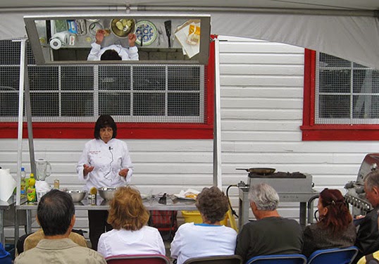A food demonstration by Tahera Rawji at Best Catch 2012.| Photo courtesy of Best Catch: Sustainable Seafood Festival.  
