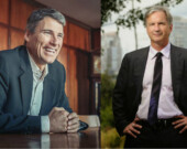 Gregor Robertson, l’actuel maire, et son principal adversaire Kirk LaPointe.  
