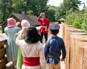 Visite scolaire au Fort Langley. | Photo de la SDE  