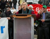 Elizabeth May, chef du Parti Vert fédéral. | Photo par Alex Guibord  