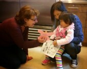 Judy Venables, participant Abby Wang and daughter. | Photo by Katy Thompson  