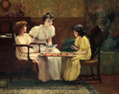 A Friendly Game de Francis Coates Jones (1857–1932). | Photo par Uno Langmann Limited  