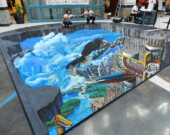 Photo de Victoria Chalk Art Festival | Fresque 3D au Fetival international de dessin à la craie de Victoria  