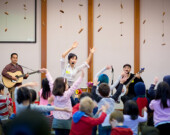 Gina Lam with band members Joseph Lam and Adam Thomas.| Photo by Carla Hedges.