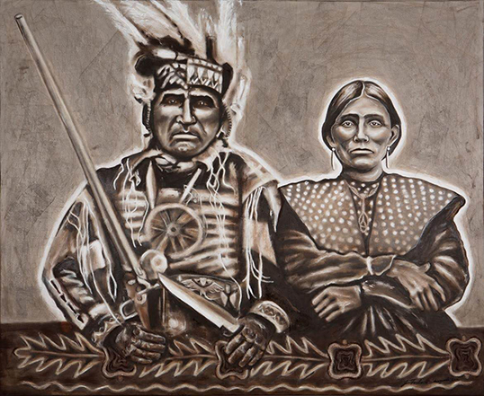 Omega Kwe Shingwauk. | Peinture par Janice Toulouse Shingwauk