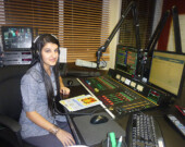 Radio show in action at the Red FM Studios. | Photo courtesy of Naina Grewal  