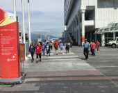 Le sentier canadien à Canada Place. | Photo par Pascal Guillon  