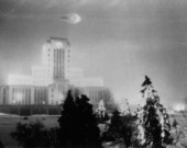 Premier ovni photographié dans le ciel de Vancouver en 1937. | Photo par Léonard Lamoureux