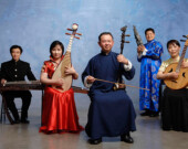 Jirong Huang (centre) and Vancouver Chinese Music Ensemble members.| Photo by David Cooper.  