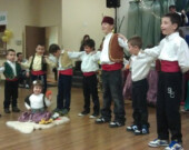 Children demonstrate Bosnian folk dance at an event put on by the BHCCVC.  