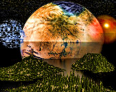 Une représentation du système Trappist-1 faite par un artiste. | Illustration par Driver Photographer, Flickr
  