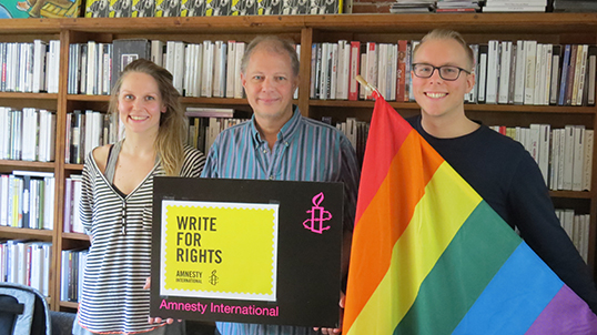 From left to right: Paulina Pietilainen, Don Wright and Ken Kellington. | Photo by Betty Shea   