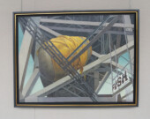 Granville Bridge, huile sur toile, 2011, 45 po x 35 po.
Photo par Léa Tricoire  