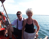 Nans and Paul sail to St. Pete.  | Photo courtesy of Caravan Stage Company  
