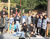 DisPLACEment group on Galiano. | Photo courtesy of Access to Media Education Society   