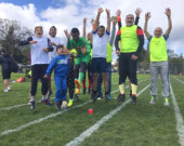 Journée Soccer à Victoria en mai 2017.  | Photo de Programme d’immigration francophone de la Colombie-Britannique  