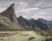 Mount Thor, 2008, by Cory Trépanier – on display at the Vancouver Maritime Museum.| Photo courtesy of Cory Trépanier.  