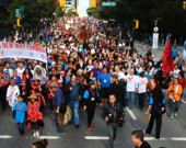 Marche de la réconciliation à Vancouver.  