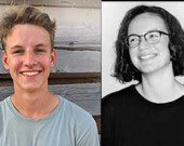 William Challis, représentant de la catégorie 13–17 ans, et Kate Chubbs, représentante du groupe 18–25 ans, tous les deux originaires de la C.-B. | Photos de Visions Ouest Productions  