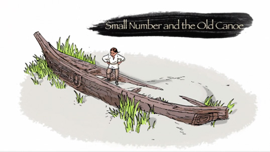 Small Number and the Old Canoe, one of the stories that teach match. | Photo courtesy of Simon Fraser University  