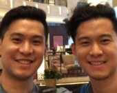 Henry Li (right), with his twin brother James, has recently completed a Master’s thesis on mainland Chinese-Canadian immigrants. | Photo courtesy of Henry Li  