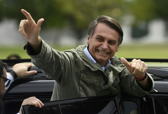 Jaïr Bolsonaro, nouvellement élu président de la république (pour combien de temps encore ?) du Brésil. | Photo par Jeso Carneiro  
