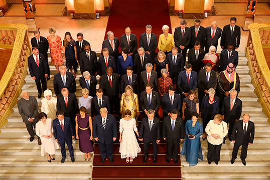 Les chefs d’État du G20 en Argentine. | Photo du Number 10  