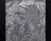 Naufus Ramírez-Figueroa, Obsidian Mirror, 2018. Woodcut, 40 x 40 cm.| Photo courtesy of Naufus Ramírez-Figueroa.  