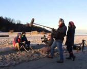 Sur la scène du tournage de NiiSoTeWak: Two Bodies, One Heart. | Photo de VisJuelles Productions Inc.