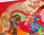 Diyan Achjadi, Digging to the Other Side (detail), 2013, ink, gouache, acrylic, silkscreen and collage on paper, 55.9 x 76.2 cm. | 

Photo par Blaine Campbell City of Burnaby Permanent Art Collection  