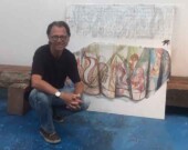 Richard Tetrault, artiste | Photo de Mary Lynn Riendeau  