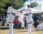Shito Ryu Karate at the 2016 Festival.| Photo by Kristin Fuchihara, courtesy of Powell Street Festival.  