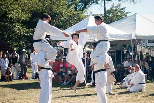 Shito Ryu Karate at the 2016 Festival.| Photo by Kristin Fuchihara, courtesy of Powell Street Festival.  
