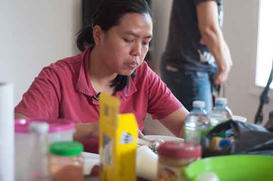 Umi Khulsum, one of the workers featured in the film. | Photo by Iris Ng  