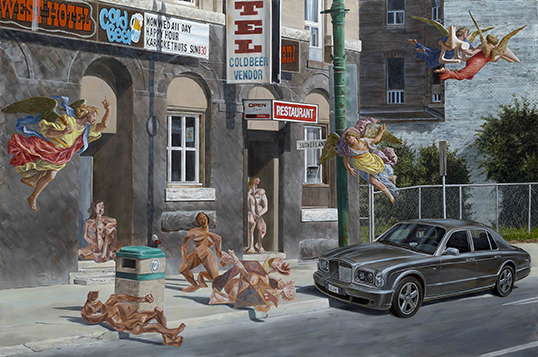 These works make visible what has been excluded in Canadian History, says Kent Monkman.  