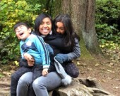 Cynthia et ses enfants | Photo fournie par Sandra Fortin  