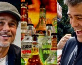 Image: Brad Pitt, courtesy Nasa. Bottles, Jason Kuffer. George Clooney, Melanie McDermott.  