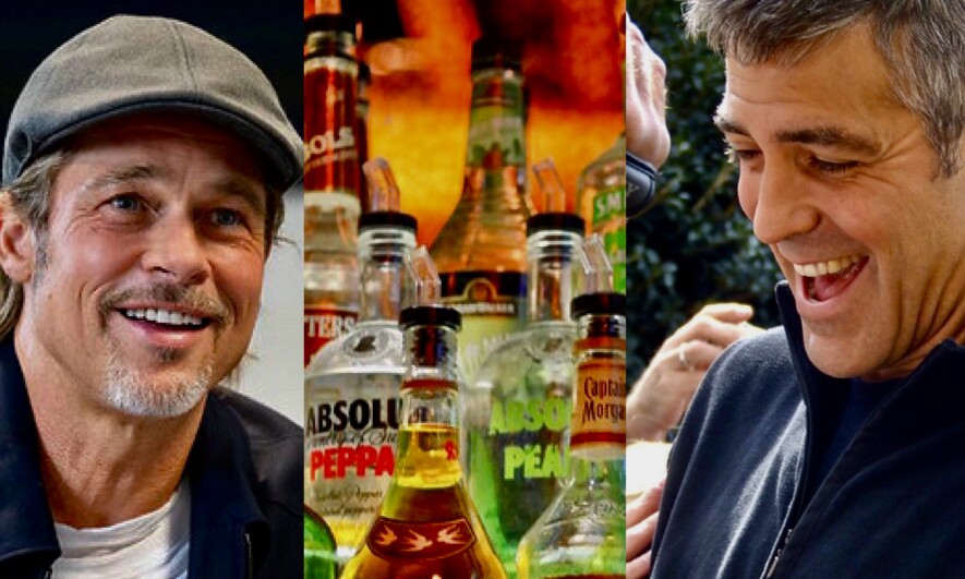 Image: Brad Pitt, courtesy Nasa. Bottles, Jason Kuffer. George Clooney, Melanie McDermott.  