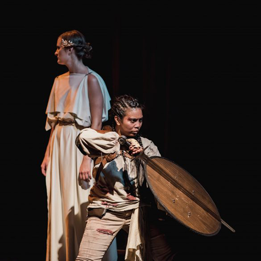 Playthings at Edmonton Fringe Festival 2019. Performers Elizabeth Young and Nathania Bernabe | Photo by April MacKillins Photography  