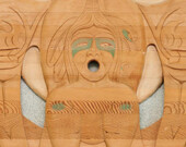 Xwalacktun, Thunderbird Roundel. | Photo by Blaine Campbell, courtesy of James Hill Elementary School, Langley  